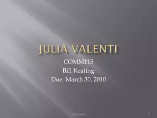 Julia Valenti