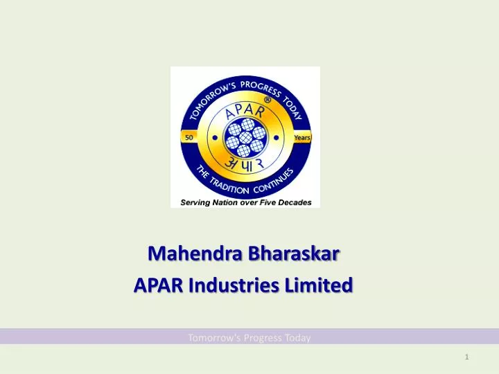 mahendra bharaskar apar industries limited
