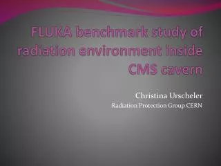 FLUKA benchmark study of radiation environment inside CMS cavern