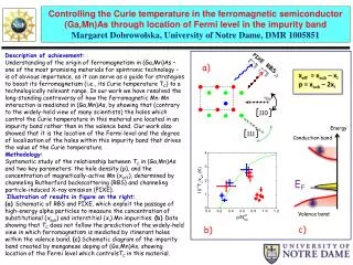 Controlling the Curie temperature in the ferromagnetic semiconductor ( Ga,Mn )As through location of Fermi level in the