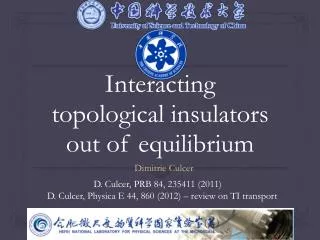 Interacting topological insulators out of equilibrium