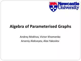 Algebra of Parameterised Graphs