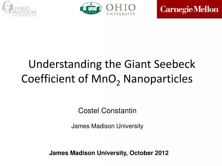 understanding the giant seebeck coefficient of mno 2 nanoparticles