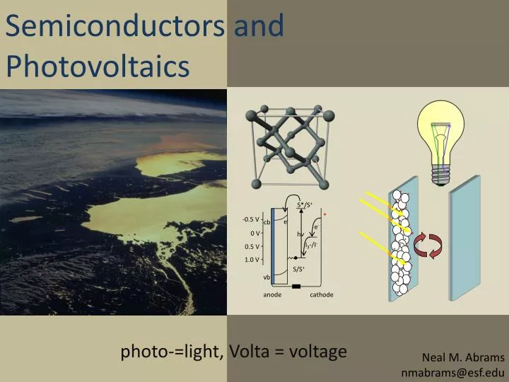 semiconductors and photovoltaics