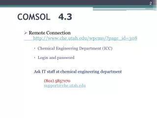 COMSOL 4.3