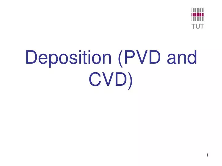 deposition pvd and cvd