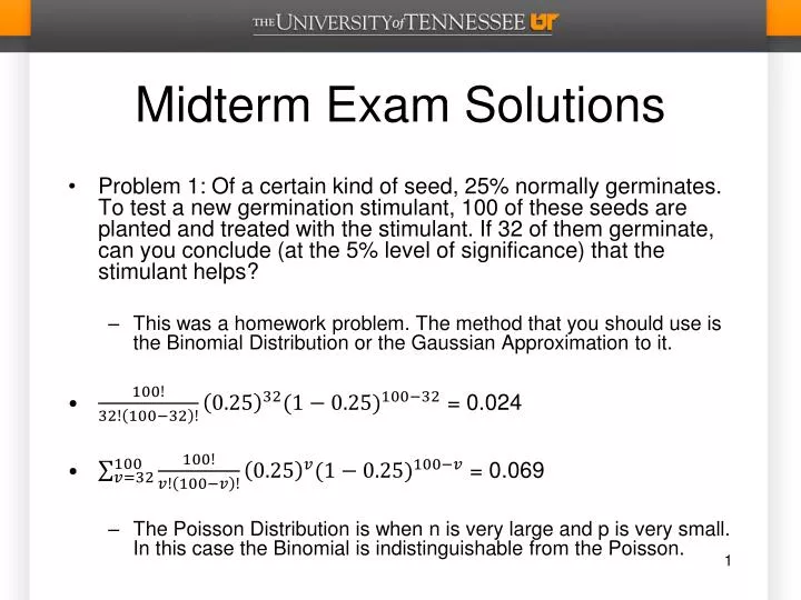 midterm exam solutions