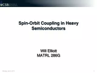 Spin-Orbit Coupling in Heavy Semiconductors