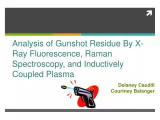 Analysis of Gunshot Residue By X-Ray Fluorescence, Raman Spectroscopy, and Inductively Coupled Plasma