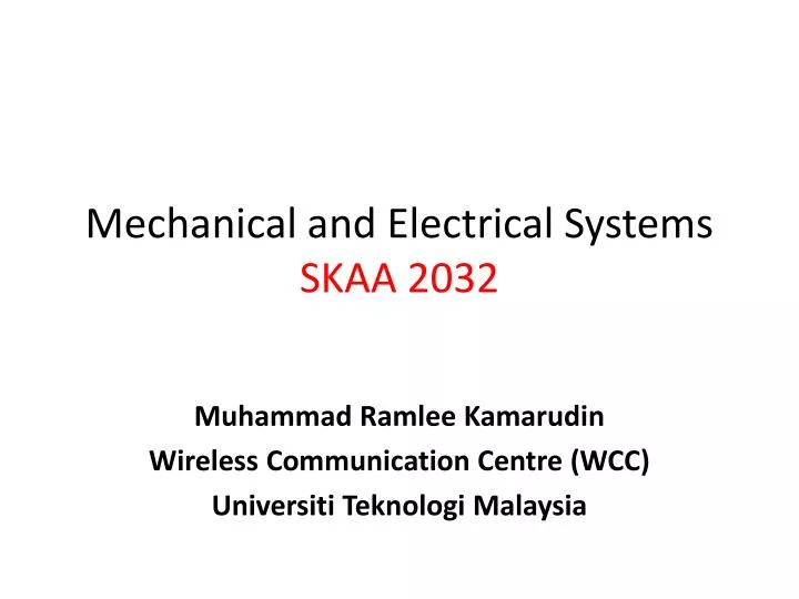 muhammad ramlee kamarudin wireless communication centre wcc universiti teknologi malaysia