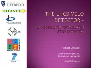 The LHCb VELO detector – an application of a Silicon Strip detector