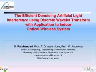 The Efficient Denoising Artificial Light Interference using Discrete Wavelet Transform with Application to Indoor Optic