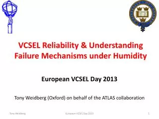 VCSEL Reliability &amp; Understanding Failure Mechanisms under Humidity