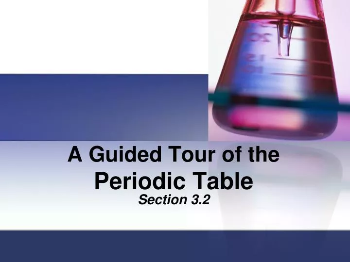 a guided tour of the periodic table