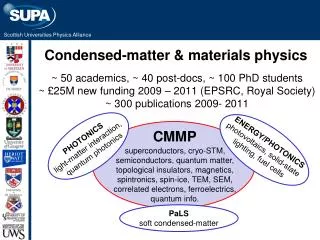 Condensed-matter &amp; materials physics