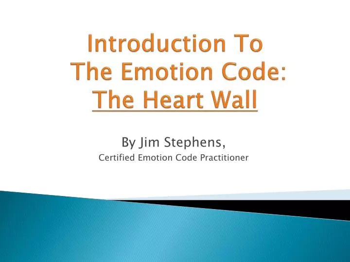 introduction to the emotion code the heart wall
