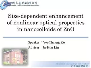 Size-dependent enhancement of nonlinear optical properties in nanocolloids of ZnO
