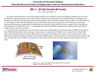 University of Wisconsin-Madison Materials Research Science &amp; Engineering Center on Nanostructured Interfaces