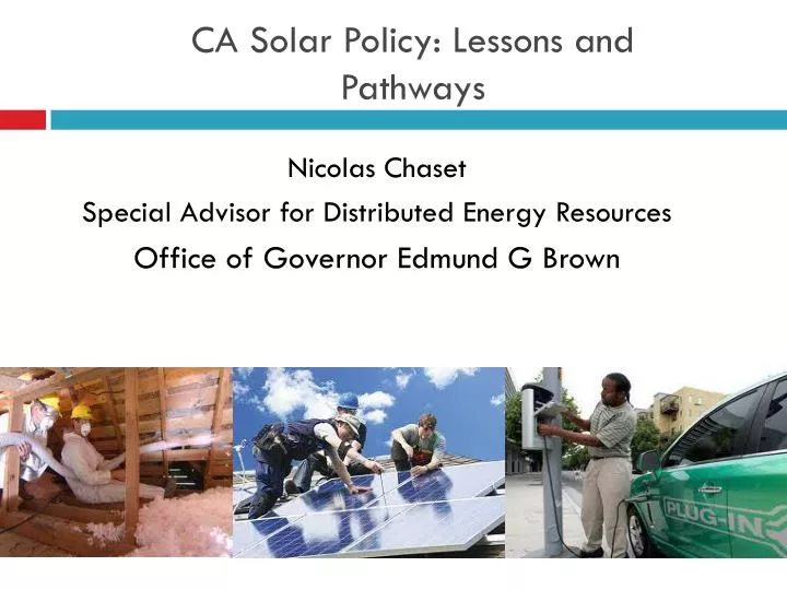 ca solar policy lessons and pathways