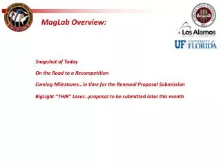 MagLab Overview: