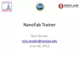 NanoFab Trainer