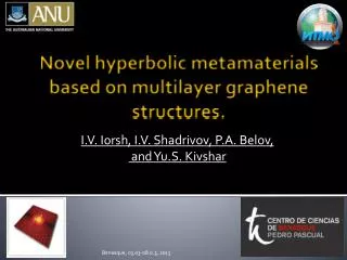 Novel hyperbolic metamaterials based on multilayer graphene structures.