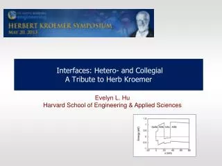 Interfaces: Hetero- and Collegial A Tribute to Herb Kroemer