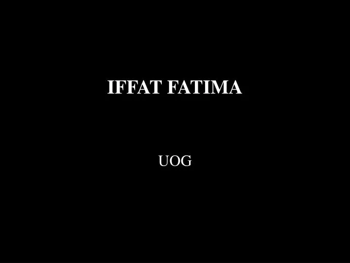 iffat fatima