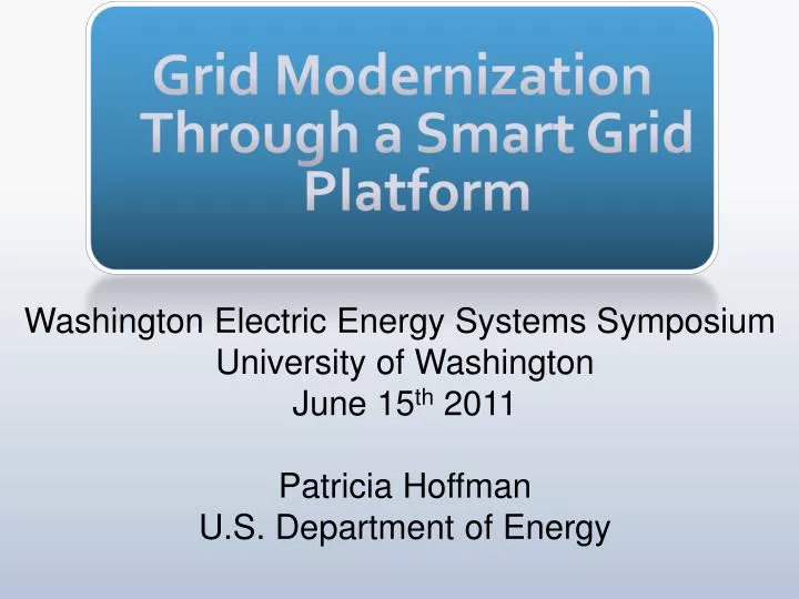 grid modernization through a smart grid platform