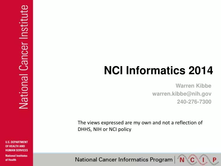 nci informatics 2014