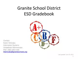 Granite School District ESD Gradebook