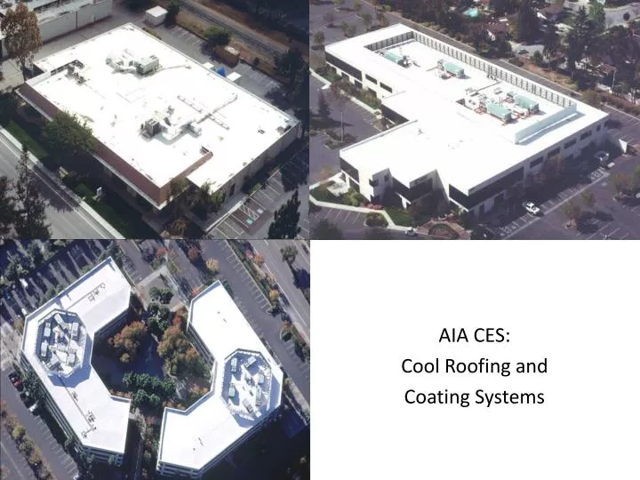 aia ces cool roofing and coating systems