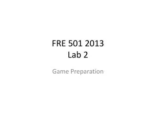 FRE 501 2013 Lab 2