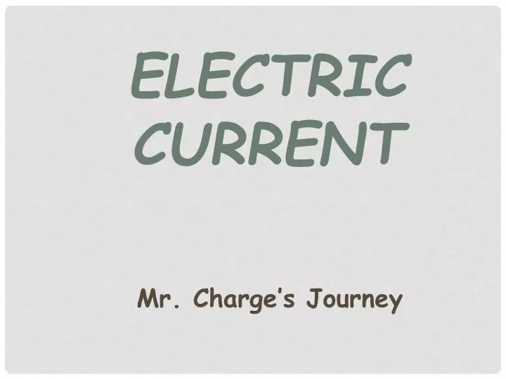 electric current