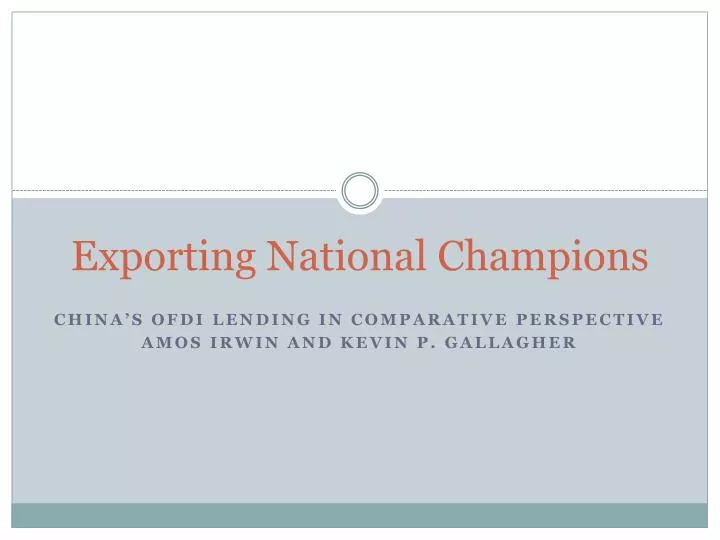 exporting national champions