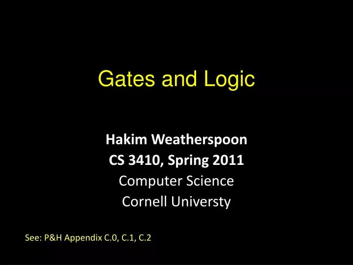 gates and logic