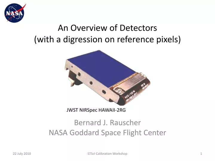 an overview of detectors with a digression on reference pixels