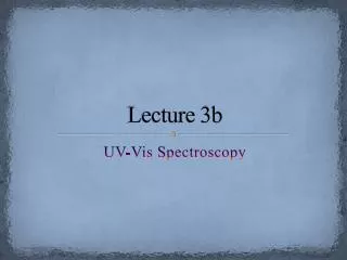 Lecture 3b