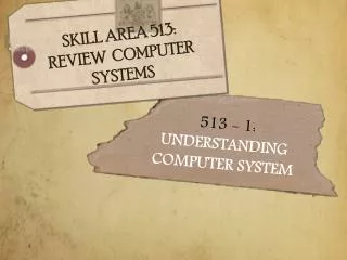 513 - 1: UNDERSTANDING COMPUTER SYSTEM