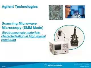 Agilent Technologies Scanning Microwave Microscopy (SMM Mode)
