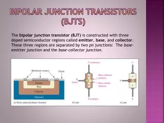 Bipolar Junction Transistors (BJTs)