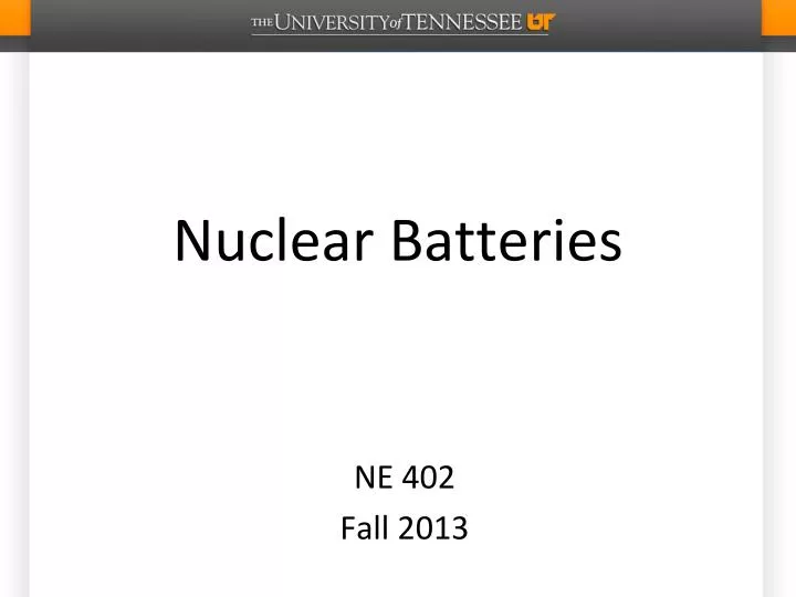 nuclear batteries