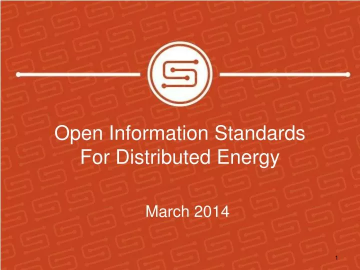 open information standards for distributed energy