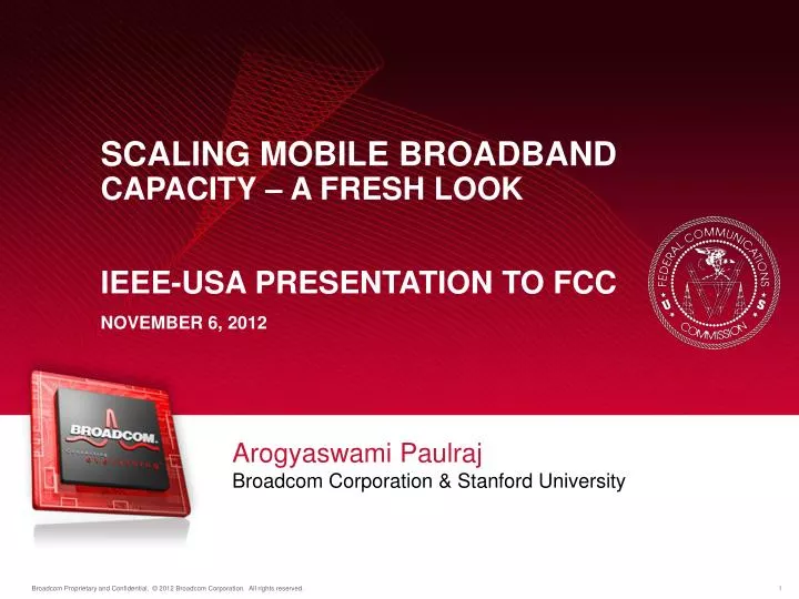 arogyaswami paulraj broadcom corporation stanford university