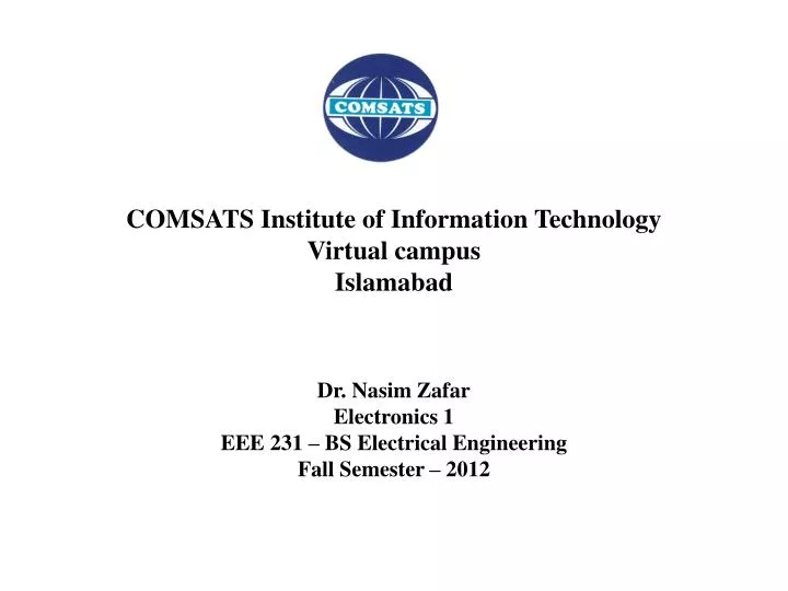 comsats institute of information technology virtual campus islamabad