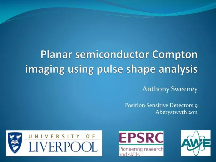 planar semiconductor compton imaging using pulse shape analysis