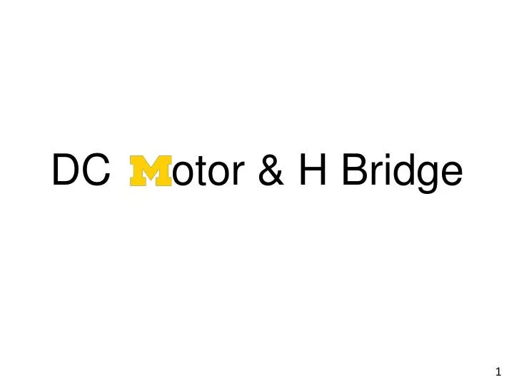 dc otor h bridge