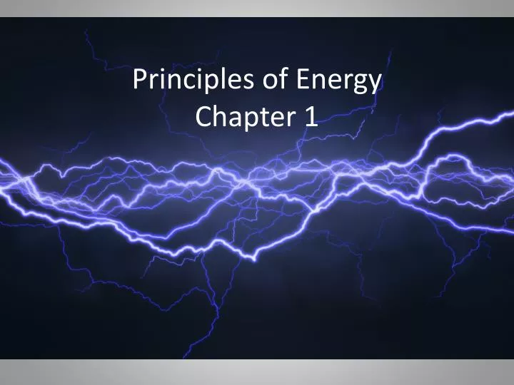 principles of energy chapter 1