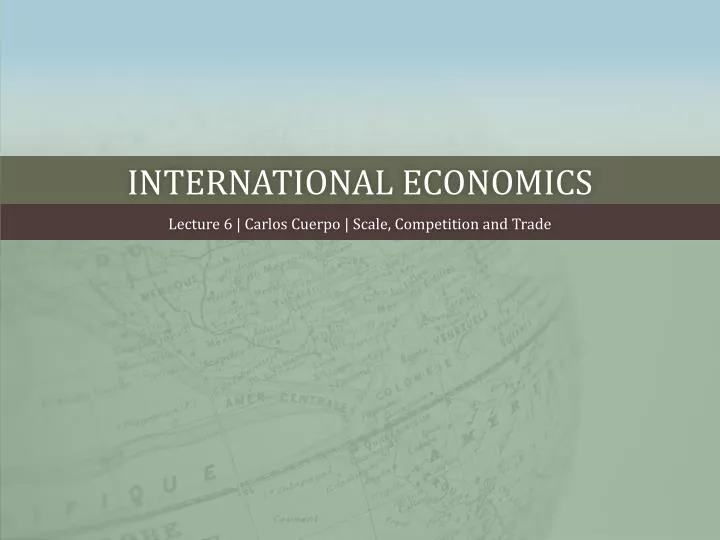 international economics