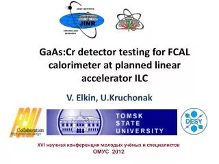 GaAs:Cr detector testing for FCAL calorimeter at planned linear accelerator ILC